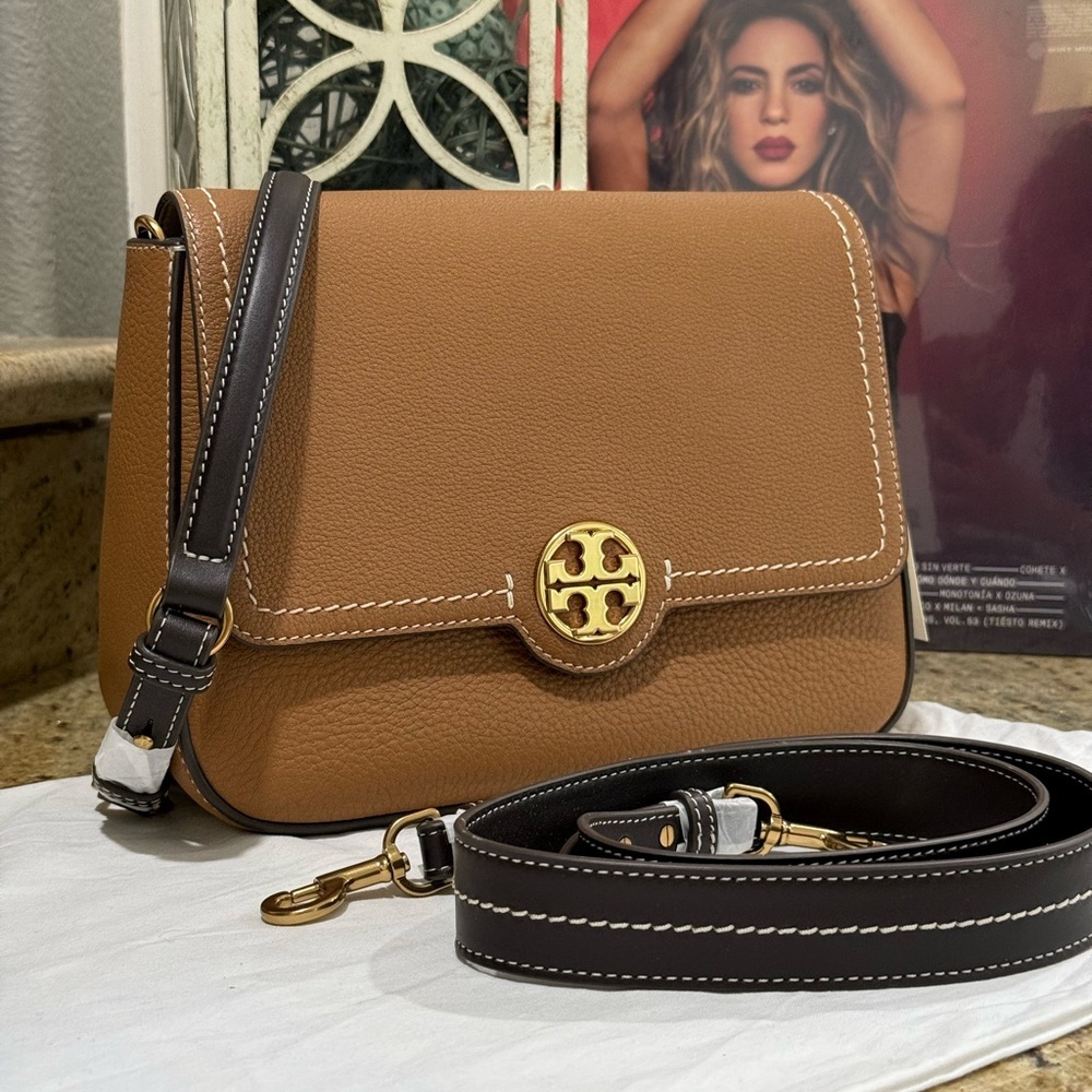 NWT 498+ Tory Burch Felix Flap Shoulder Bag
